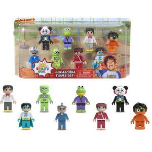Ryan's World 8-Piece Figure Set, Ages 3 +